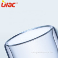 Lilac 250ml/350ml coffee/tea clear glass double wall cups